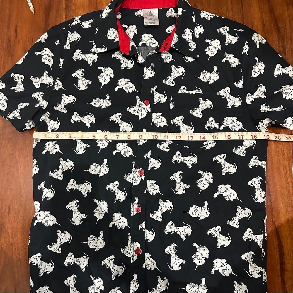 Vintage 101 Dalmatians Button Up Shirt Disney All Over Print Size Small - Picture 4 of 5
